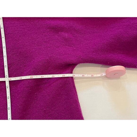 JM Collection Wool Magenta / Purple Open Cardigan / Duster, Jeweled Closure, M - Picture 11 of 12
